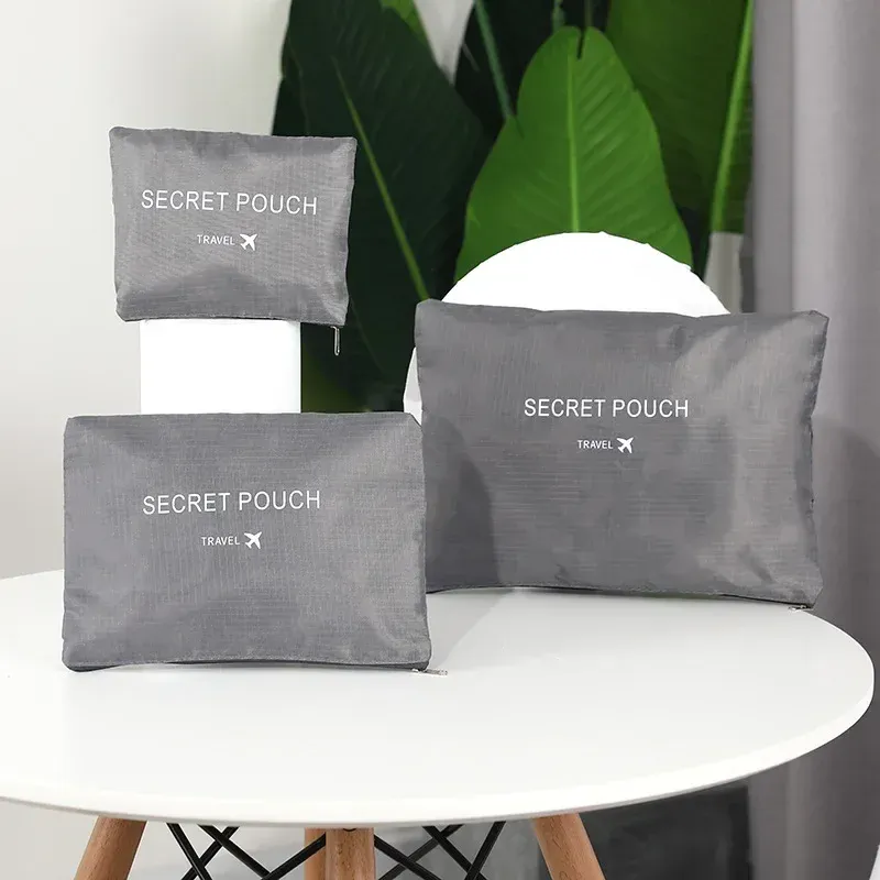 Ensemble de sacs de rangement pour vêtements de voyage, 6 pièces, organisateur de bagages portable, cubes d'emballage pour valise avec pochette à chaussures 5