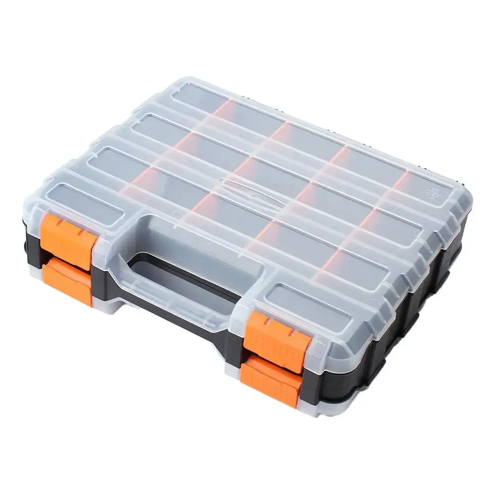 Boîte de rangement pour matériel avec compartiments amovibles