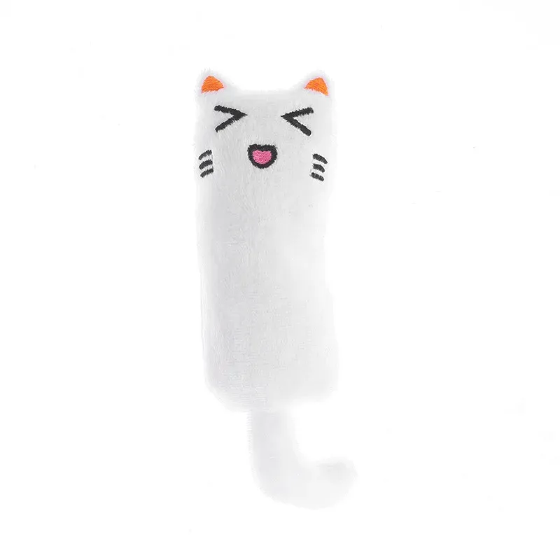 Jouet interactif en peluche pour chat à l'herbe-aux-chats, à mâcher et grinçant, idéal pour chaton 2