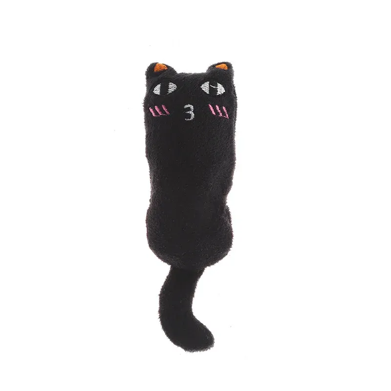 Jouet interactif en peluche pour chat à l'herbe-aux-chats, à mâcher et grinçant, idéal pour chaton 9