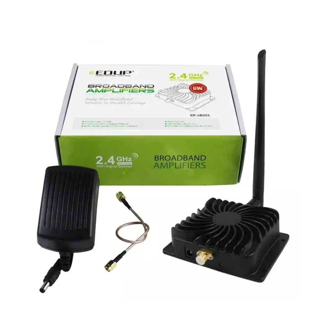 Amplificateur WiFi EDUP AB003 8 W 2,4 GHz – Répéteur de signal sans fil 4