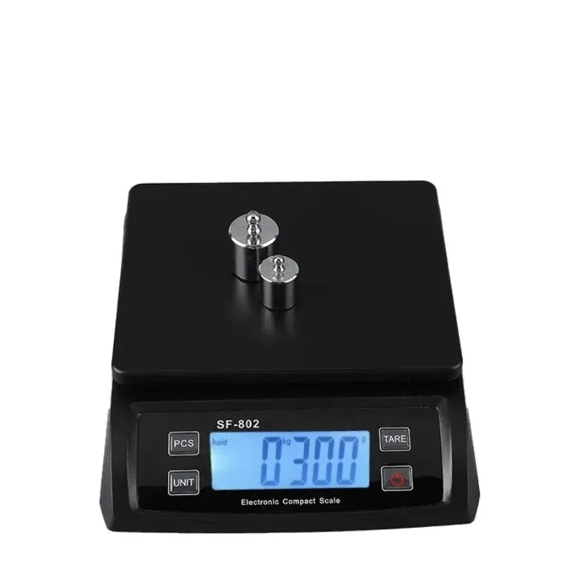 Balance de cuisine numérique 30 kg/1 g, précision 1 g, écran LCD, plateforme en acier inoxydable, fonction tare pour la pâtisserie 4