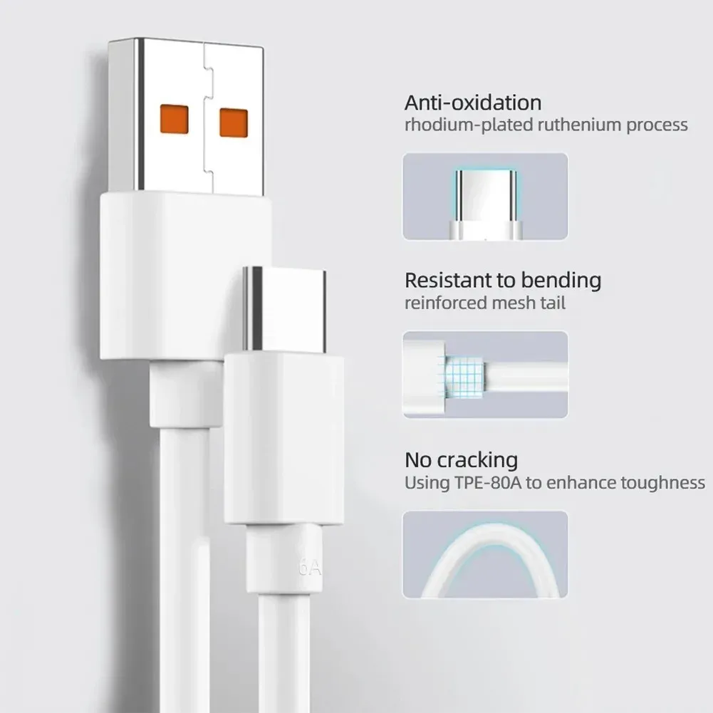 Câble USB Type-C Xiaomi d'origine 120 W / 67 W, chargeur rapide Turbo compatible Mi 15, 14, 13, 12T Pro, 12, 11 Ultra, Poco X6, X7, Redmi Note et Black Shark 5 5