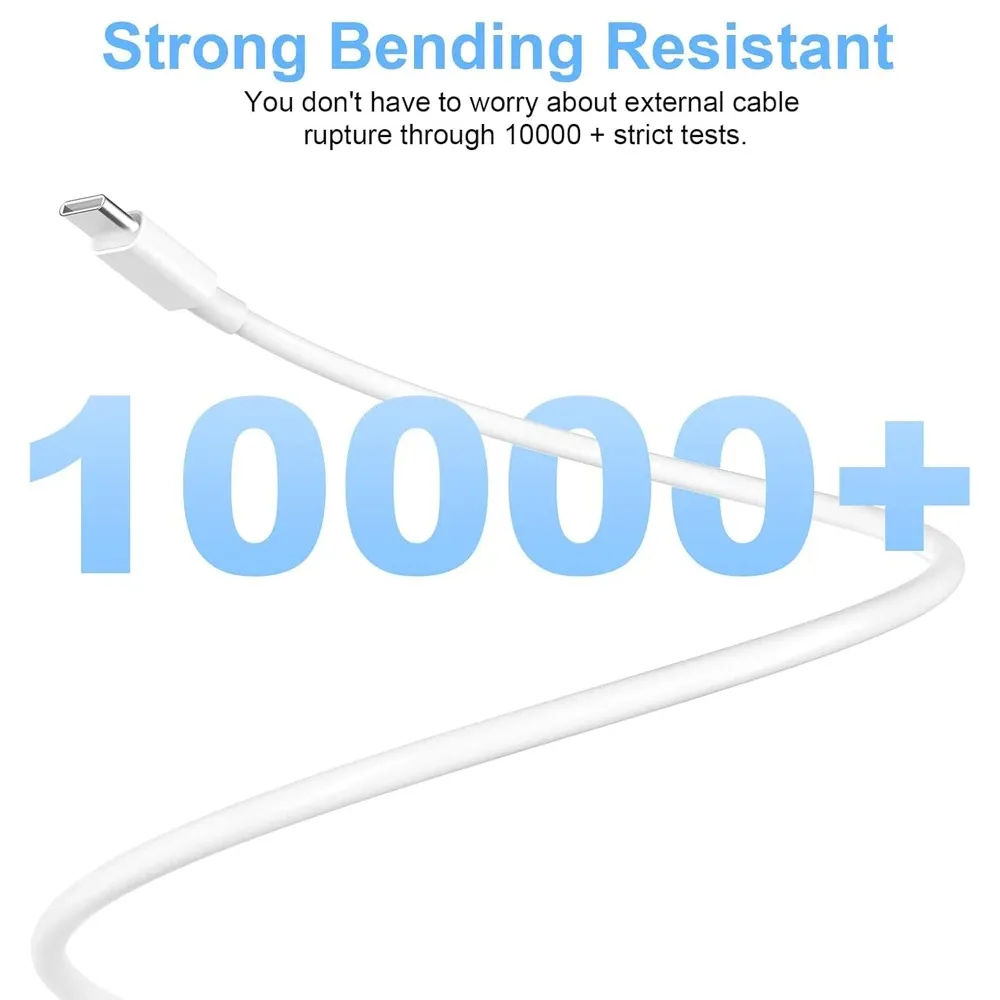 Détail du connecteur USB-C du câble de charge rapide