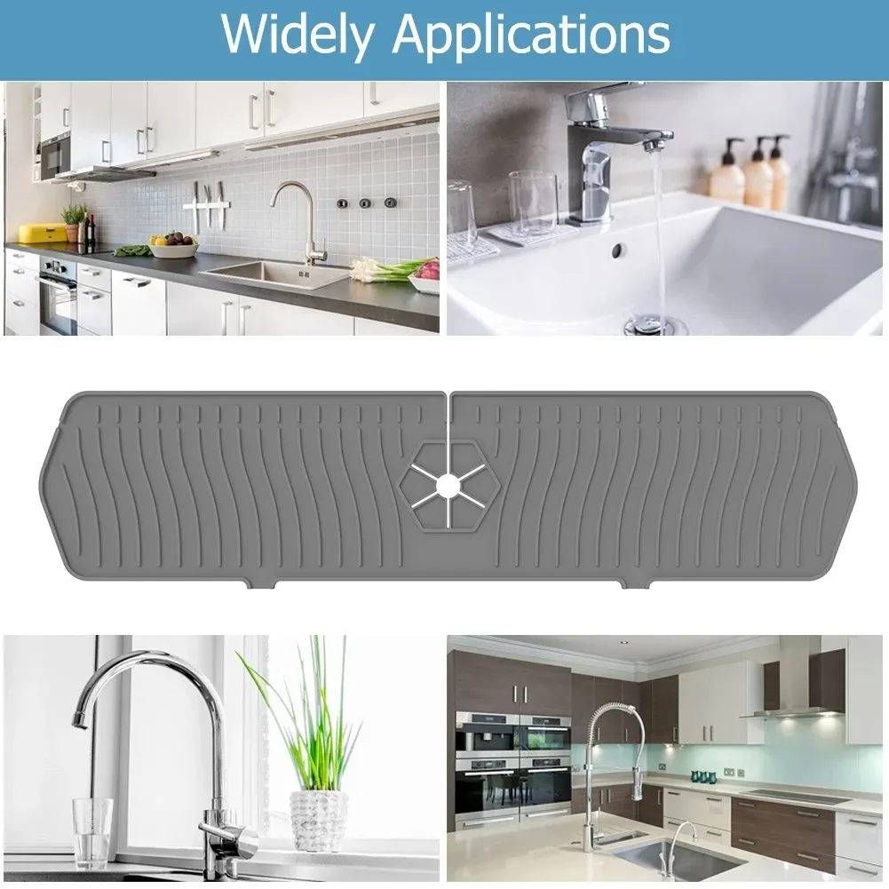 Tapis de protection pour robinet en silicone dans la cuisine