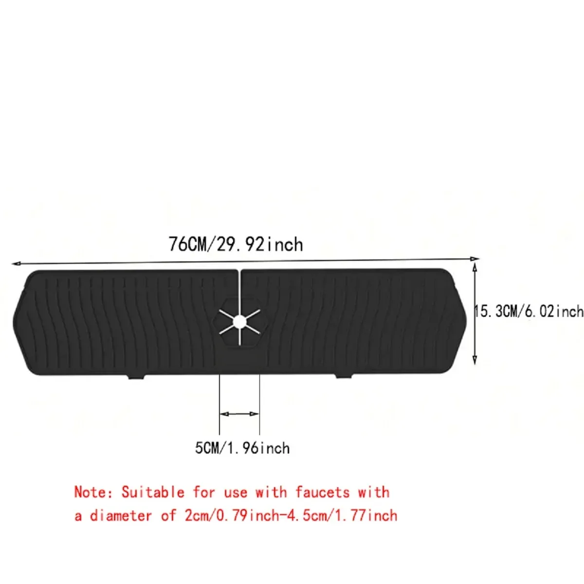Tapis de protection pour évier en silicone, présentation