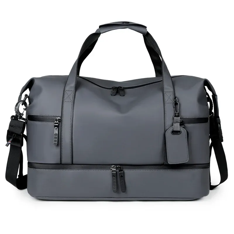 Sac de voyage pour homme, grande capacité, idéal pour les courts trajets, sac de sport et de fitness, sac bandoulière à une épaule 8