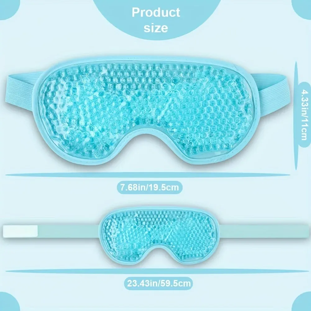 Masque rafraîchissant réutilisable en gel pour les yeux, idéal pour soulager les yeux gonflés et les migraines 2