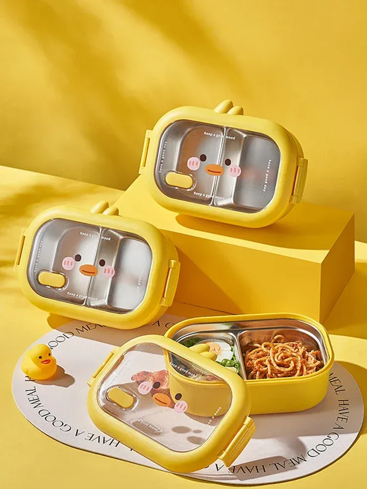 Boîte à déjeuner en acier inoxydable pour enfants