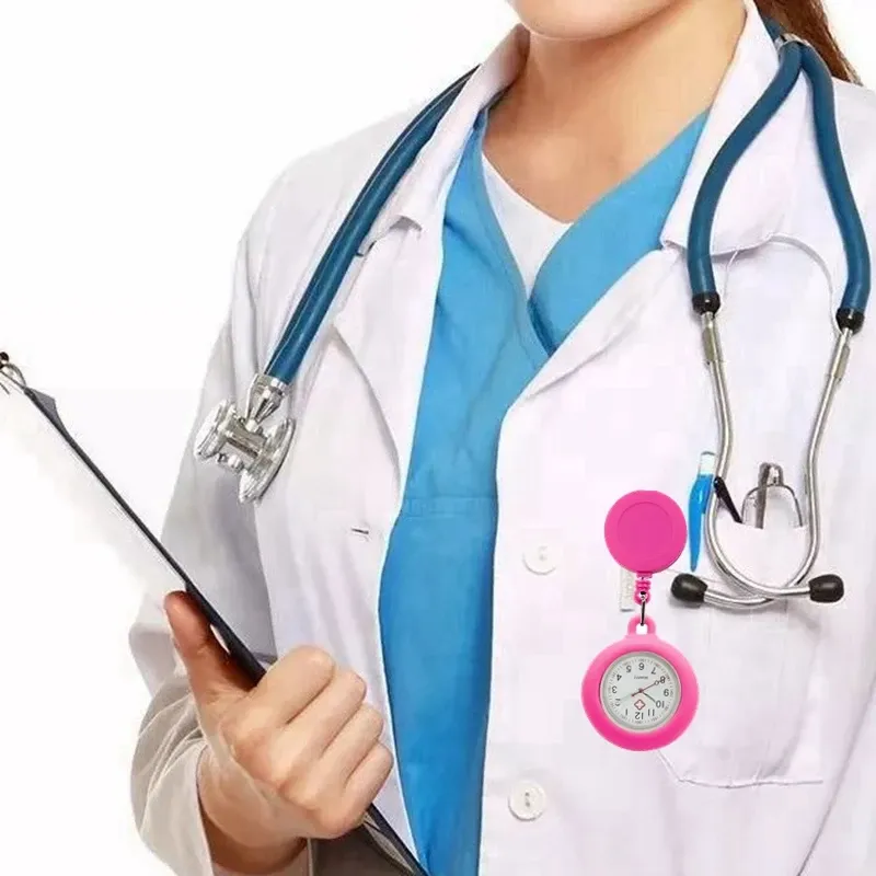 Montre de poche rétractable pour infirmière, vue d'ensemble