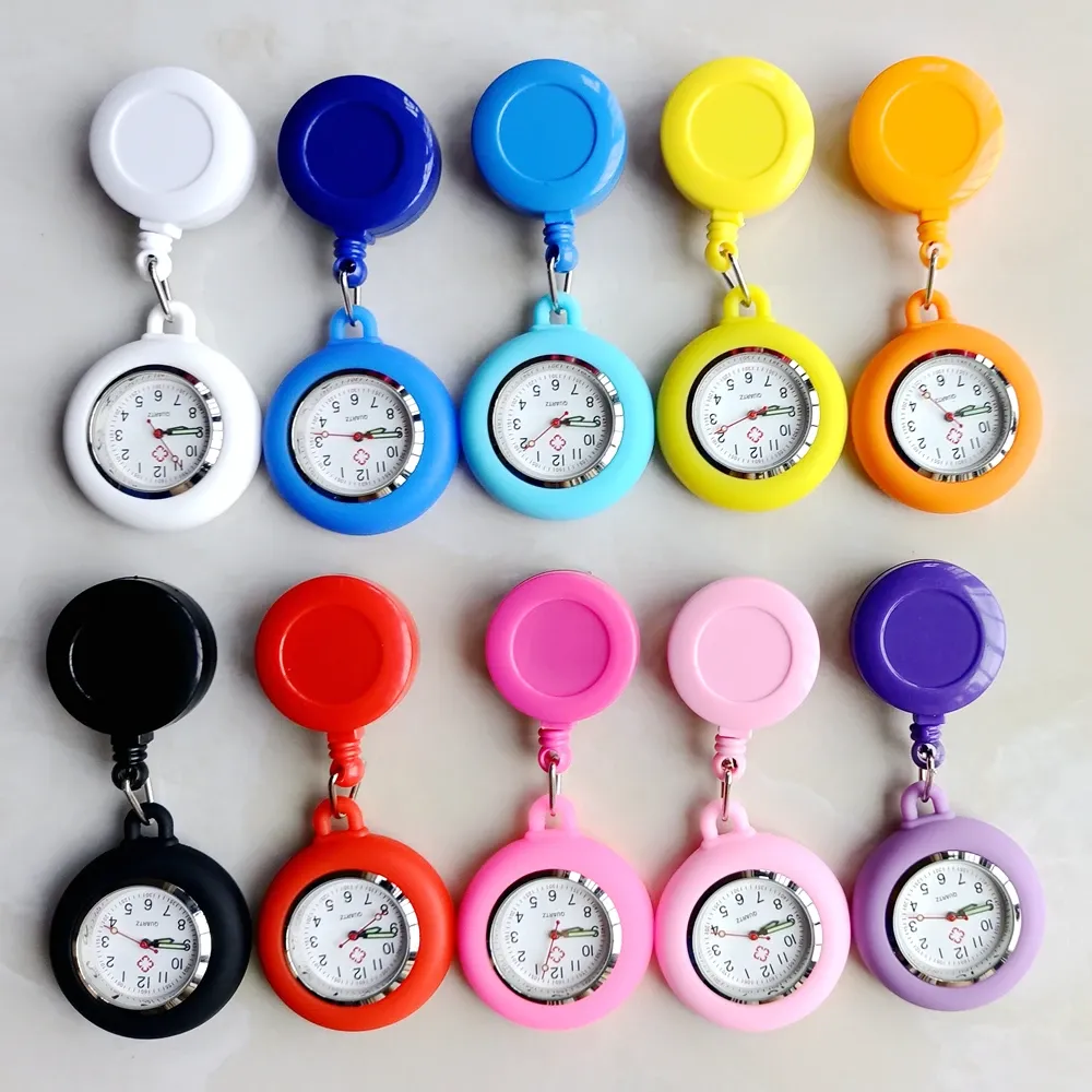 Montre de poche rétractable, détail du clip