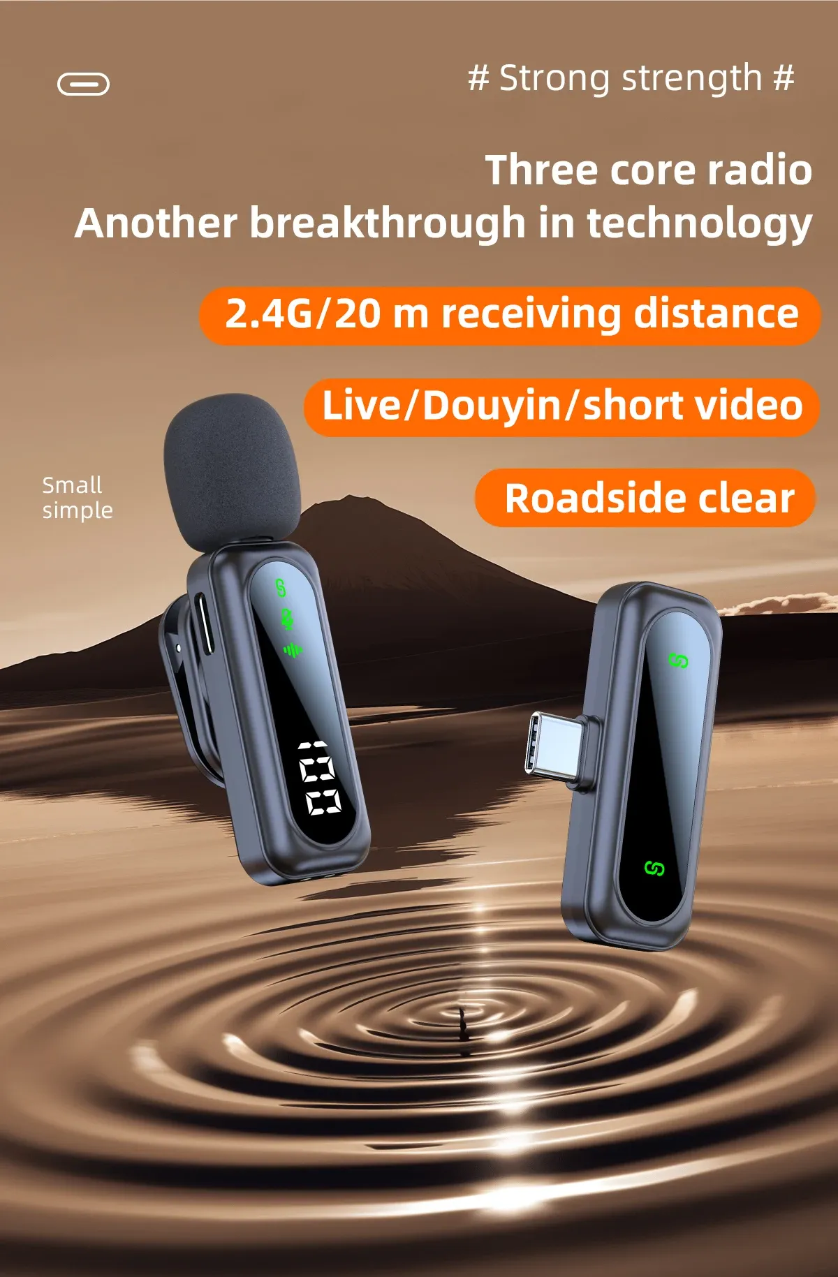 Microphone J21 en utilisation