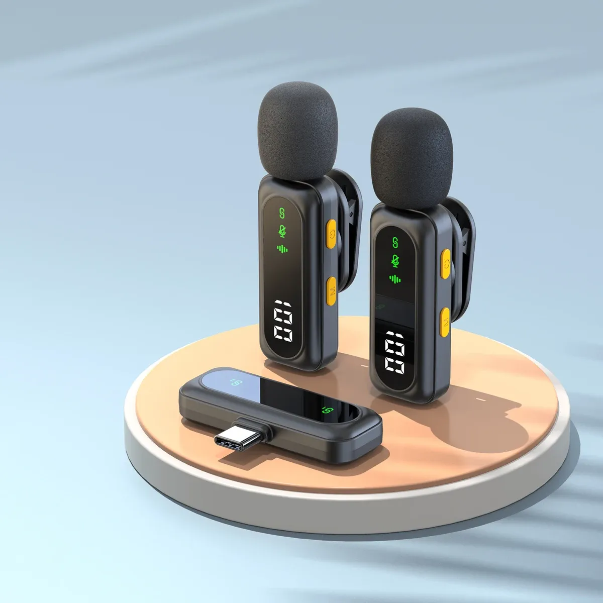 Microphone-cravate sans fil J21 pour iPhone et Android, enregistrement audio et vidéo portable avec réduction du bruit, idéal pour vlogs et diffusions en direct 10