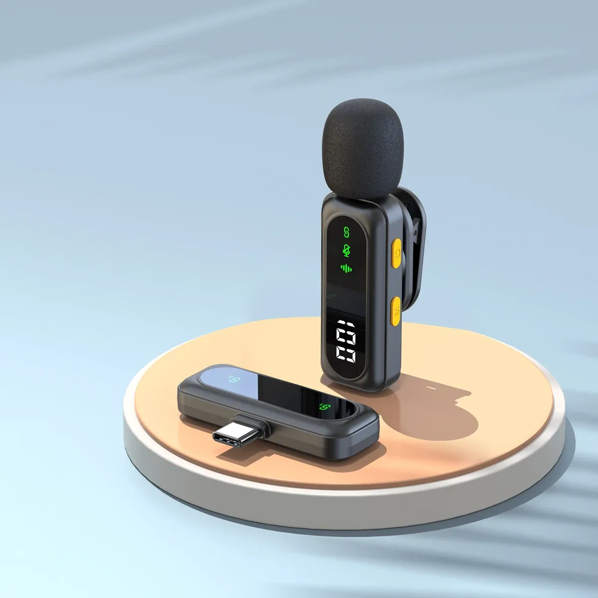 Microphone-cravate sans fil J21 pour iPhone et Android, enregistrement audio et vidéo portable avec réduction du bruit, idéal pour vlogs et diffusions en direct 8