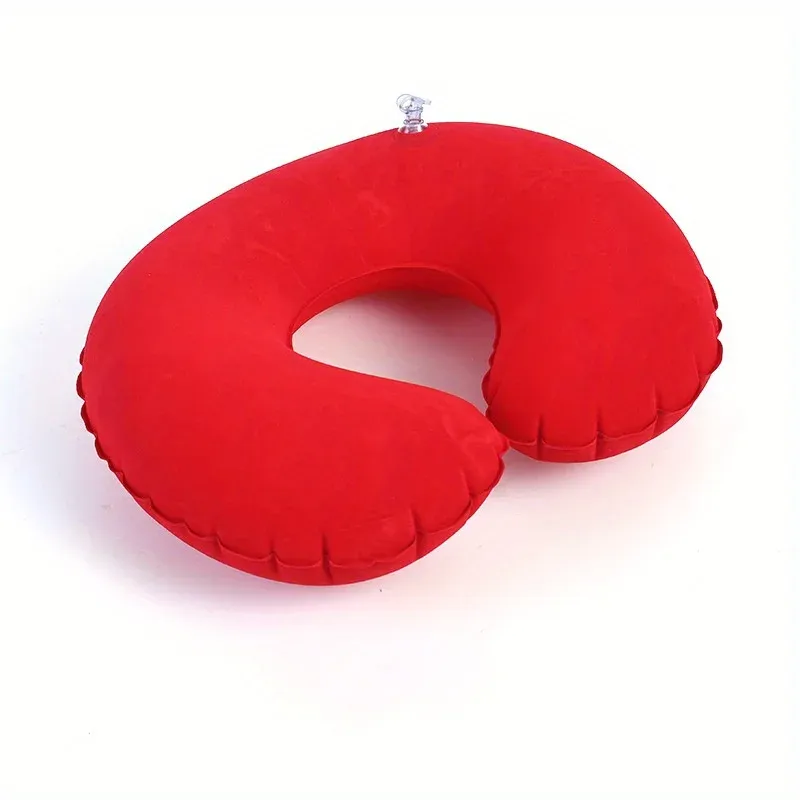 Oreiller de voyage gonflable en forme de C, portable 9