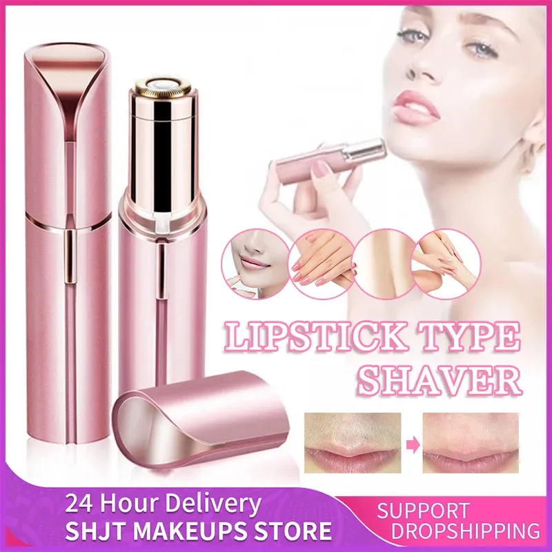 Épilateur électrique portable pour sourcils, format rouge à lèvres - Image 1