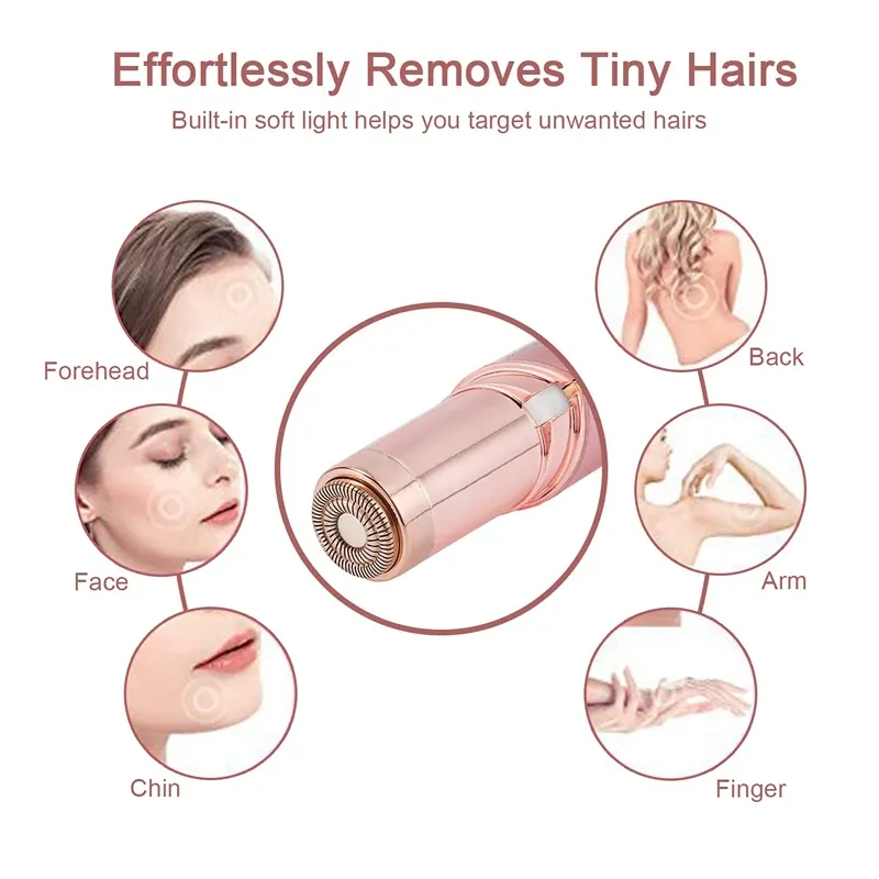 Épilateur à sourcils, finition soignée