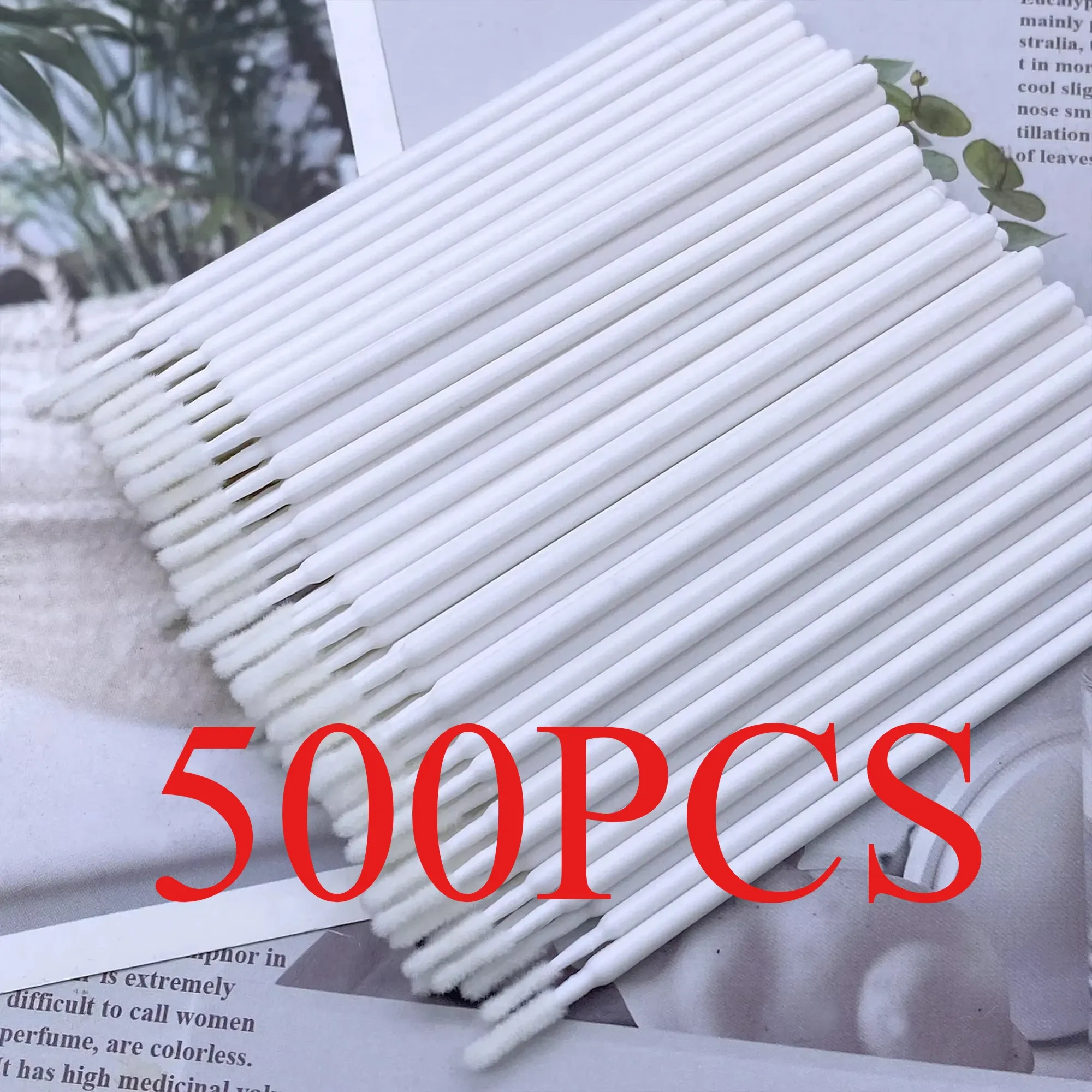 100/500 pièces Brosses de nettoyage pour cils, micro-brosses à cils individuels pour extensions de cils, outils de nettoyage beauté et maquillage 14