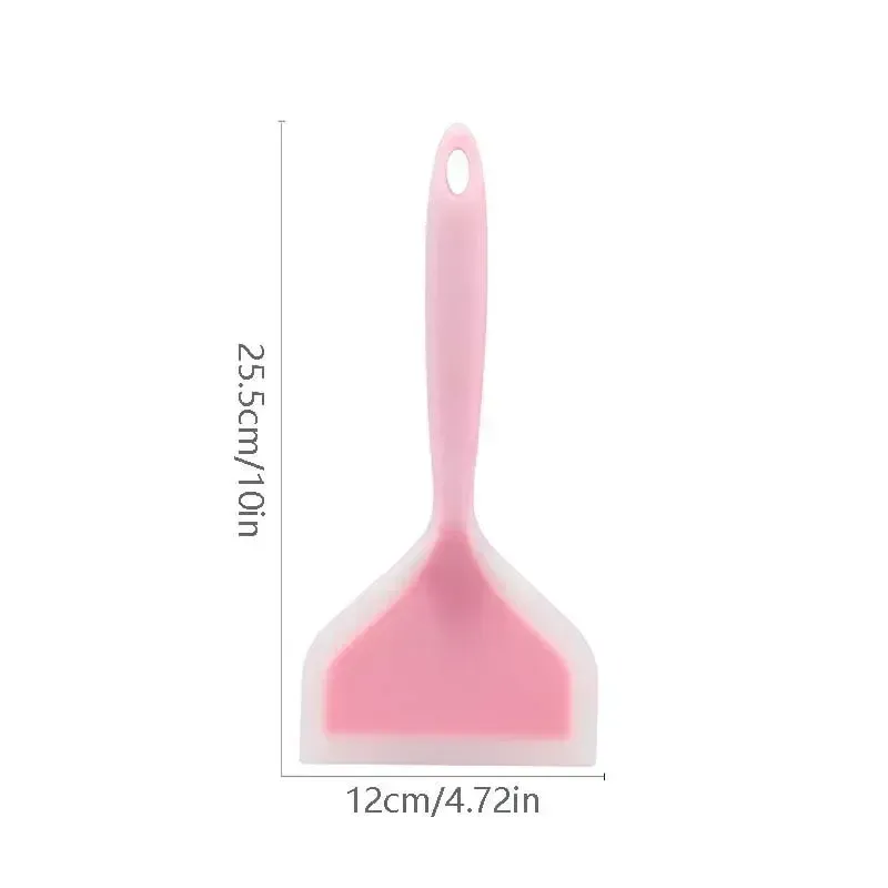 Spatule en silicone antiadhésive à large bord, idéale pour steak, œufs et crêpes 7