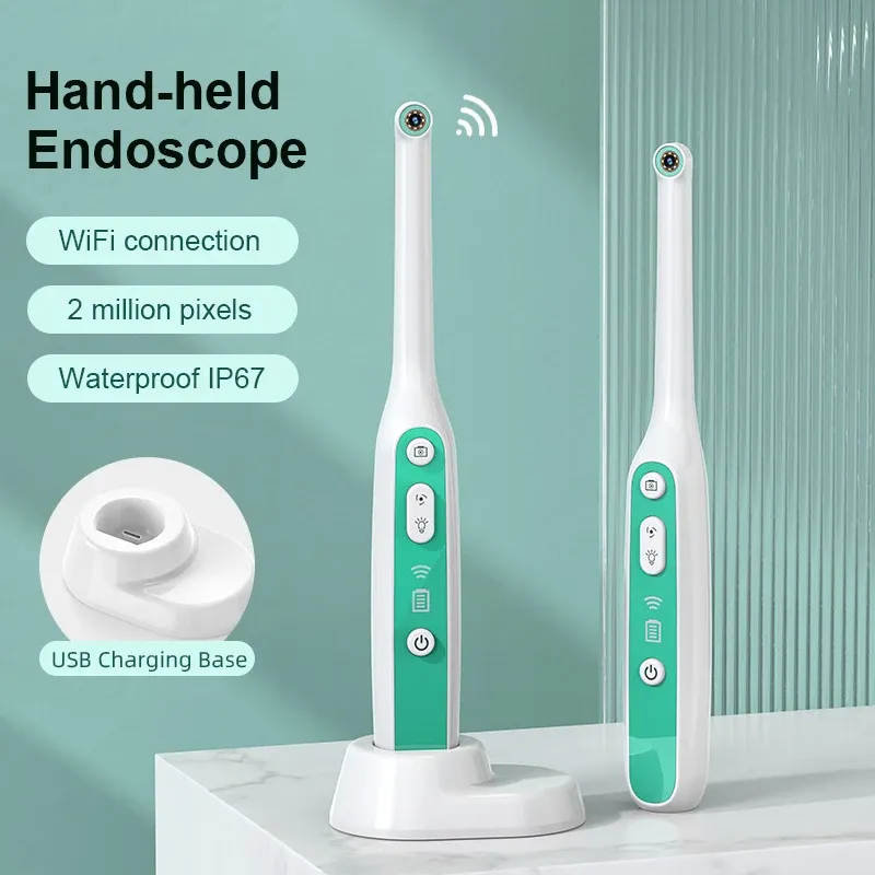 Caméra buccale visuelle WiFi INSKAM, caméra d'examen buccal 1440P, endoscope 2 MP étanche IP67, outil d'inspection par système d'imagerie 3
