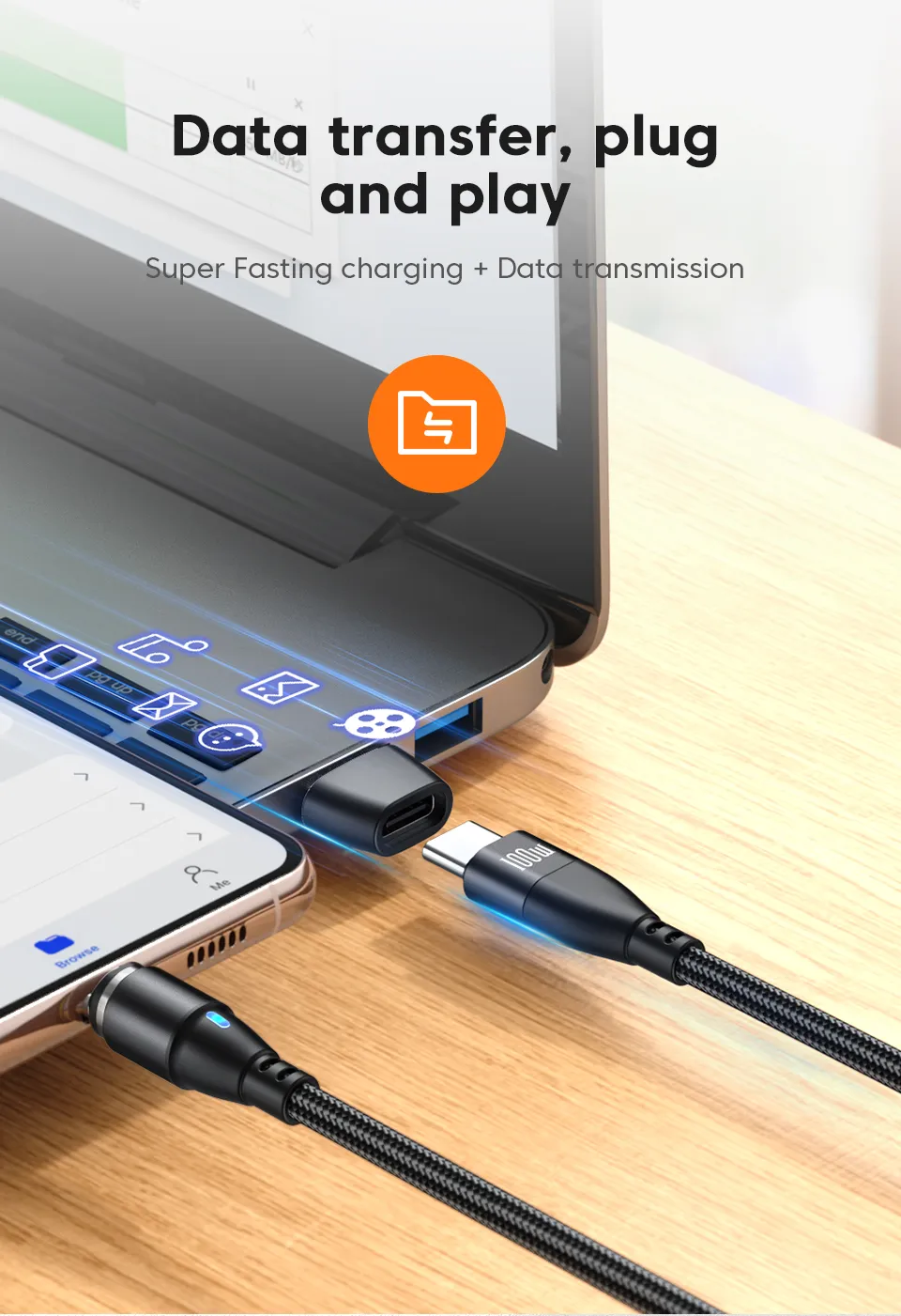Adaptateur USB-C OTG, usage