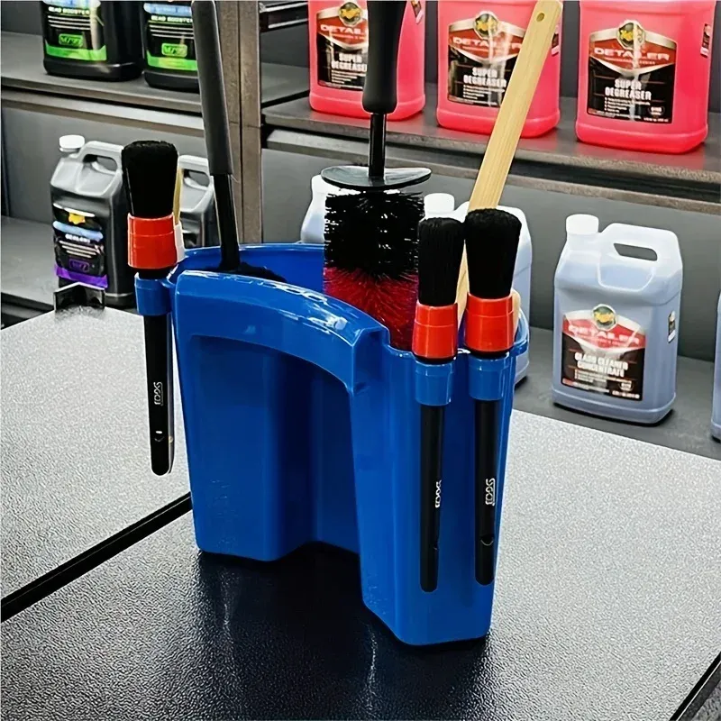 Kit de détailing automobile universel EvaluCar avec brosses et gant, modèle E27