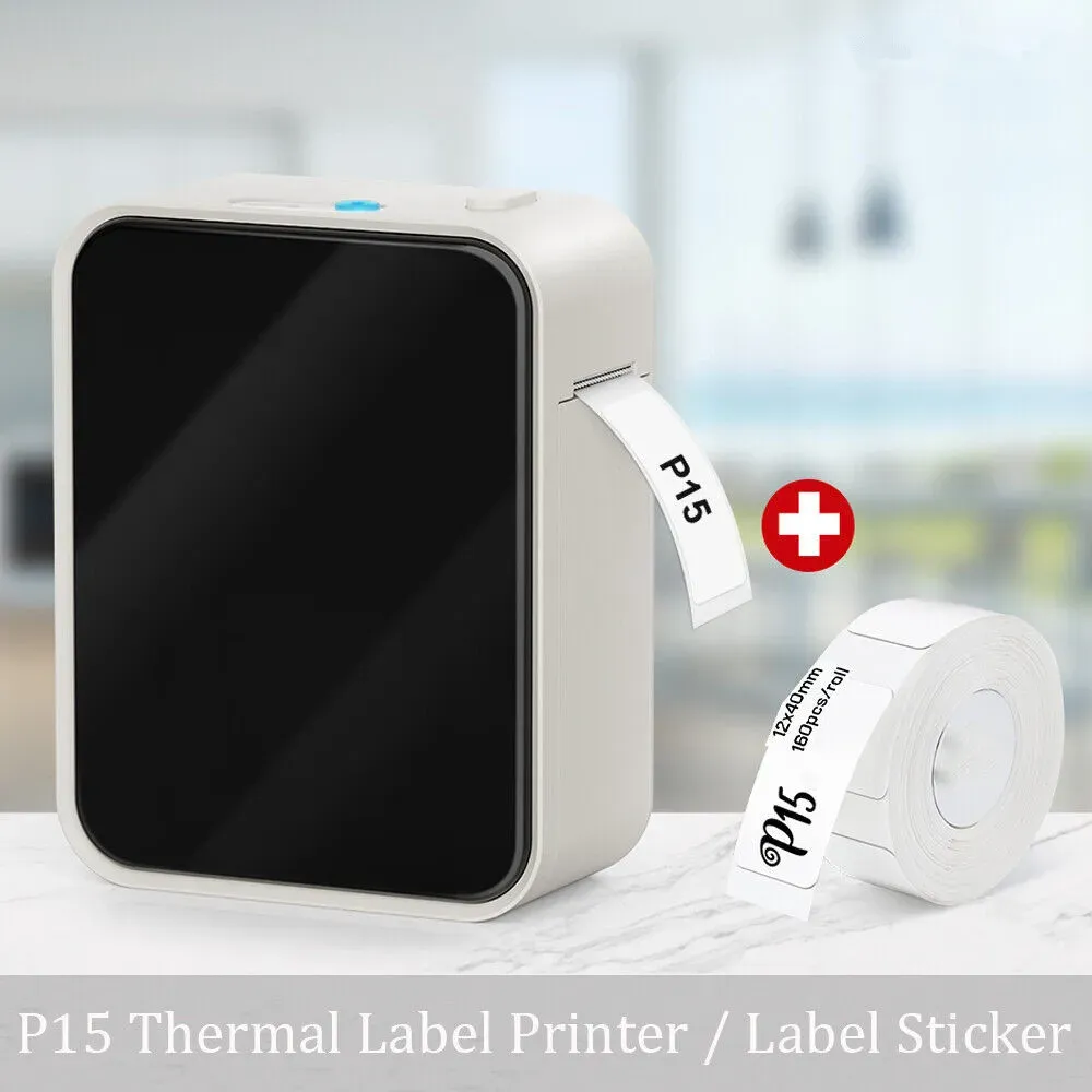 Imprimante d'étiquettes thermique sans encre Marklife P15 – Bluetooth, 203 dpi, compatible Android et iOS 10