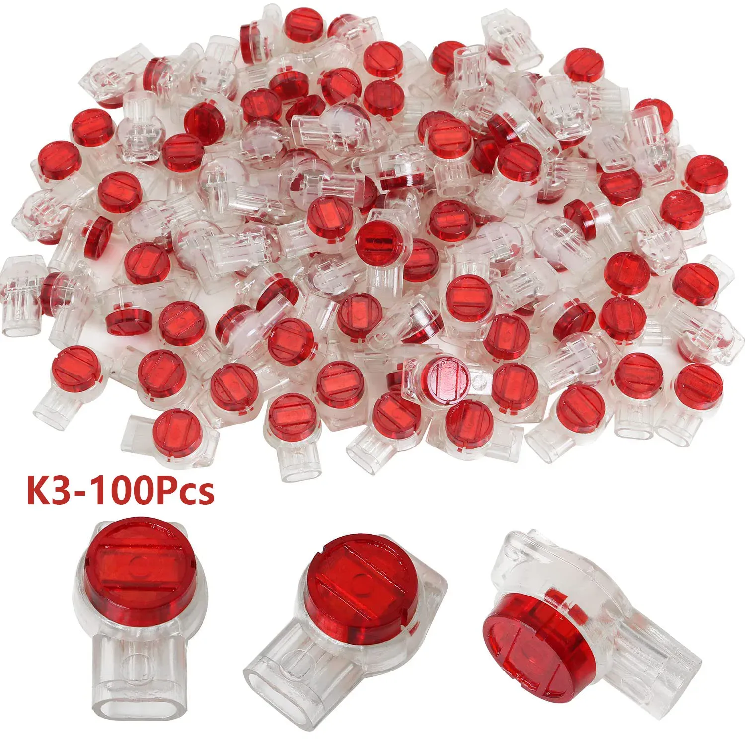 Connecteur K1 K2 K3, lot de 100 pièces, borne à sertir, connecteur de fil, connecteur de câble Ethernet RJ45, borne de ligne téléphonique 7