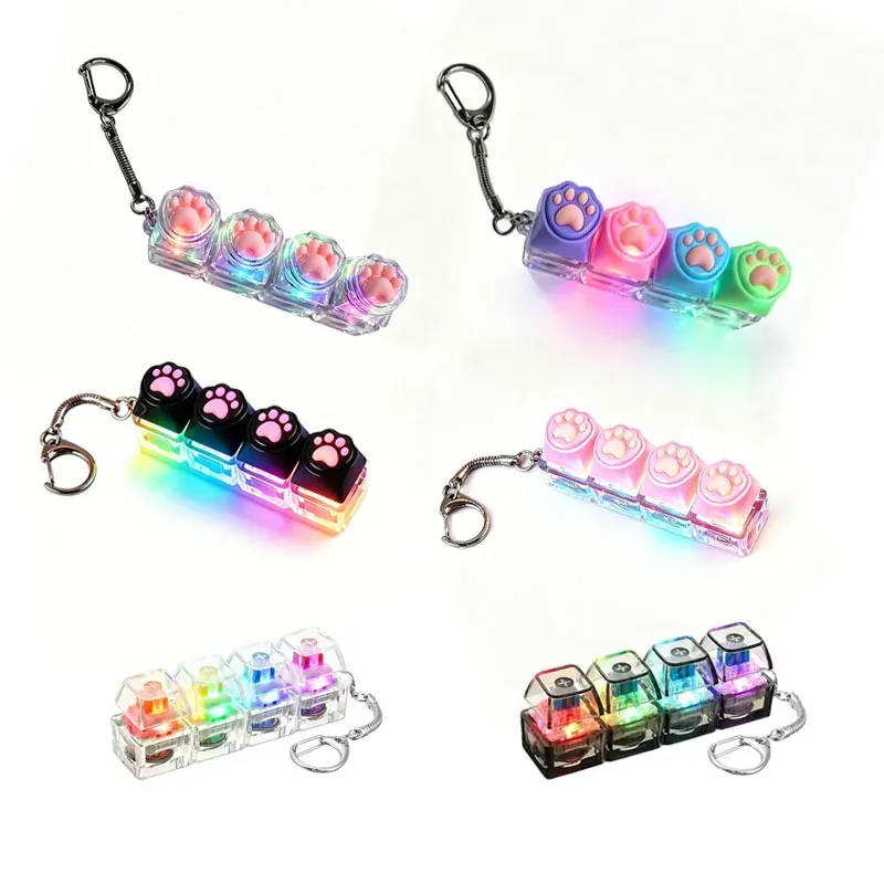 Porte-clés clavier LED, accessoire de bureau