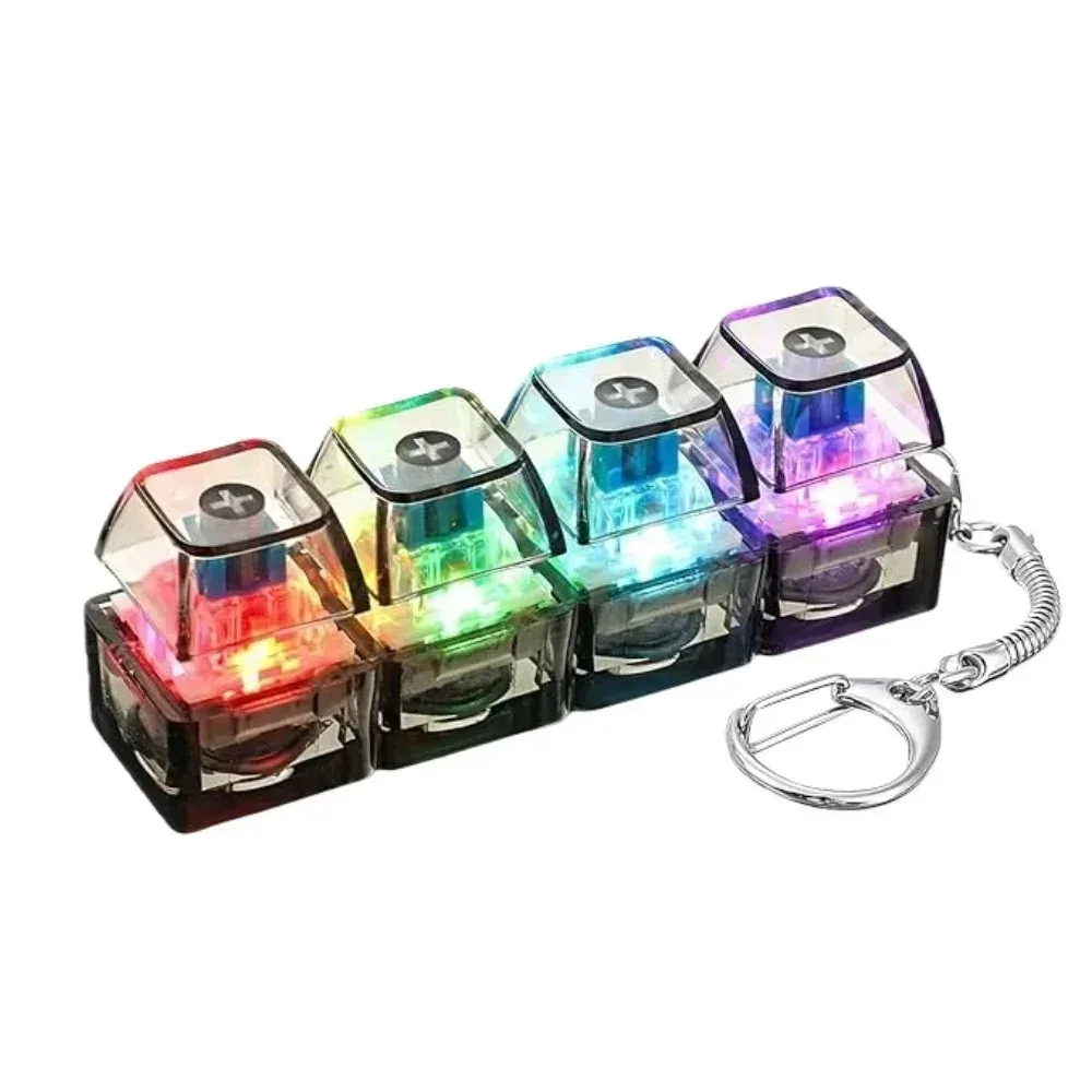 Porte-clés clavier LED interactif, jouet anti-stress et anti-anxiété, accessoire de bureau portable pour décoration et cadeau 13