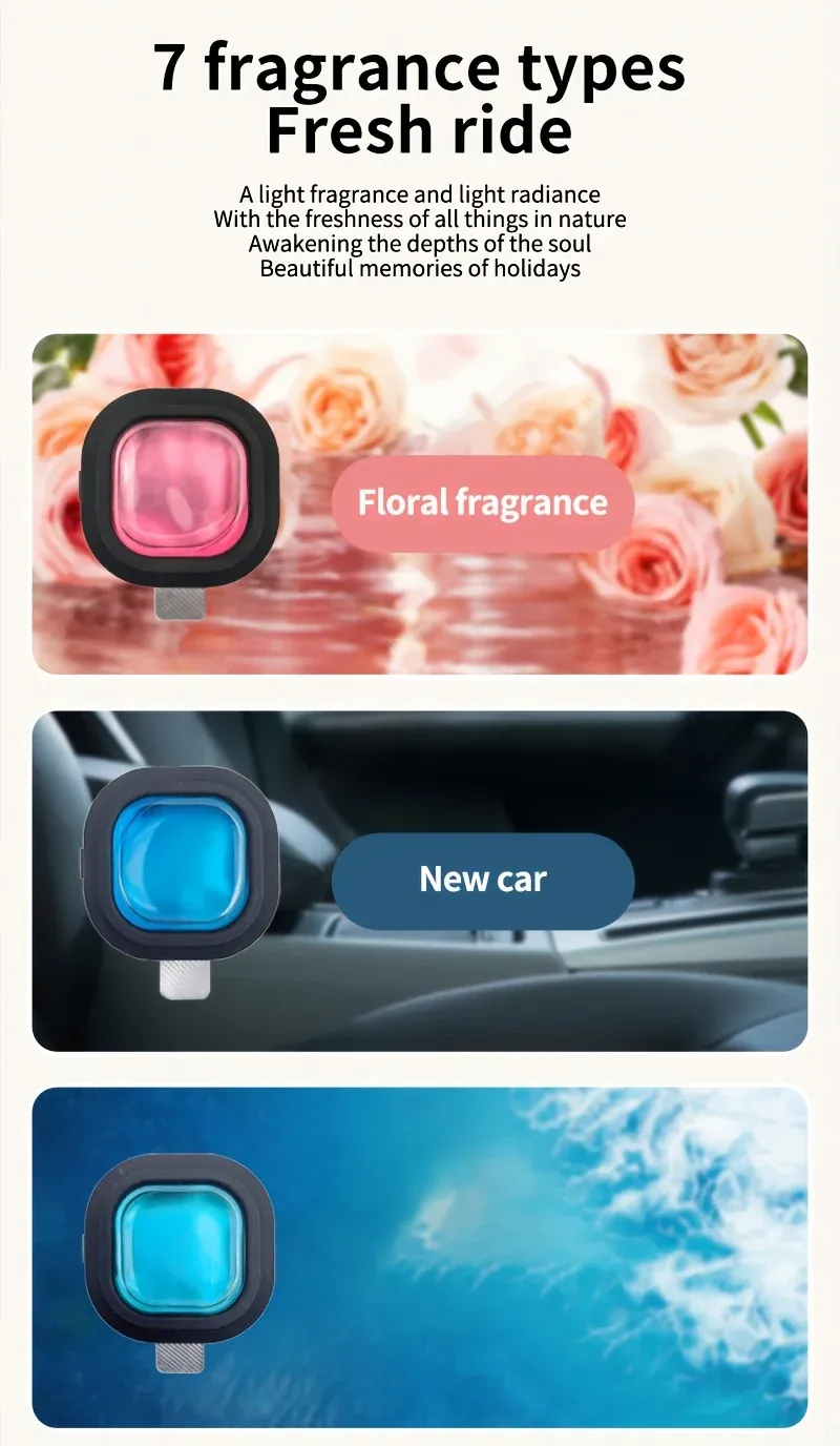 Désodorisants de voiture dans un intérieur automobile