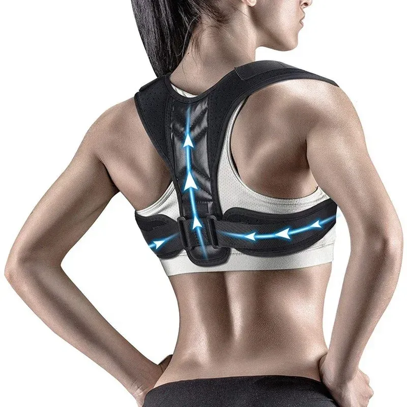 Correcteur de posture pour le dos et les épaules, ceinture réglable avec soutien de la colonne vertébrale 2