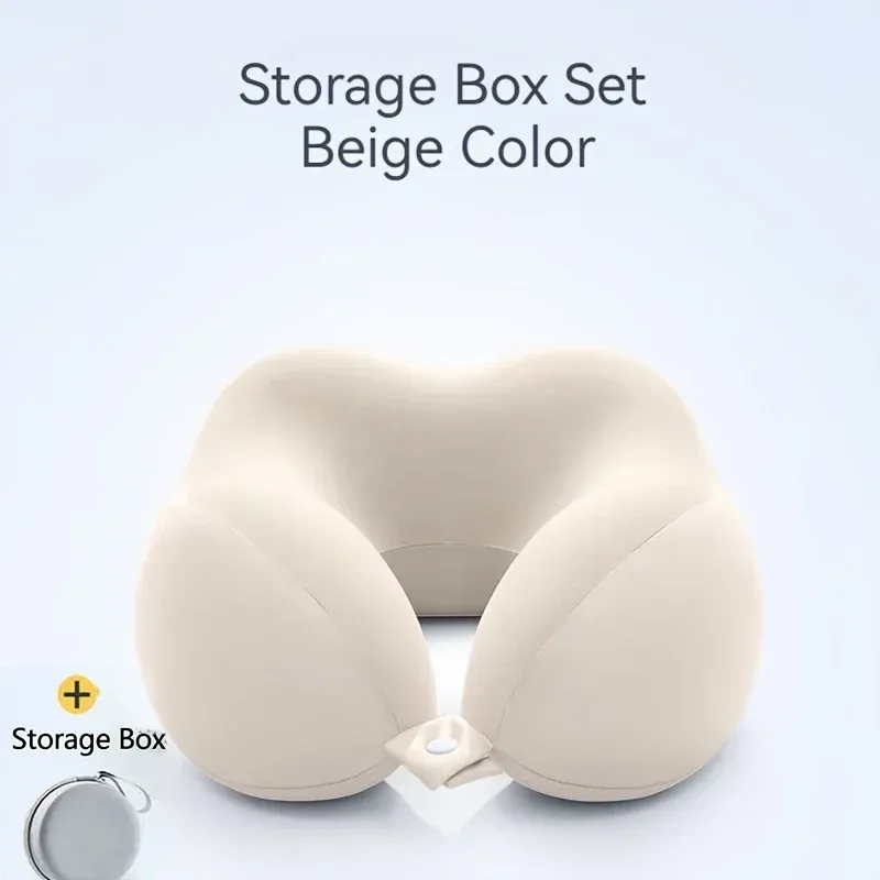 Oreiller cervical en U confortable avec sac de rangement – Idéal pour les voyages, la sieste et le bureau 6