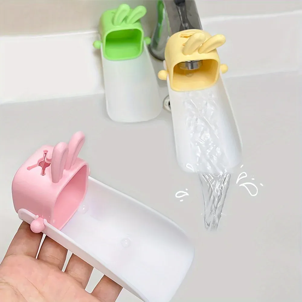 Détail du motif lapin de l'extension de robinet