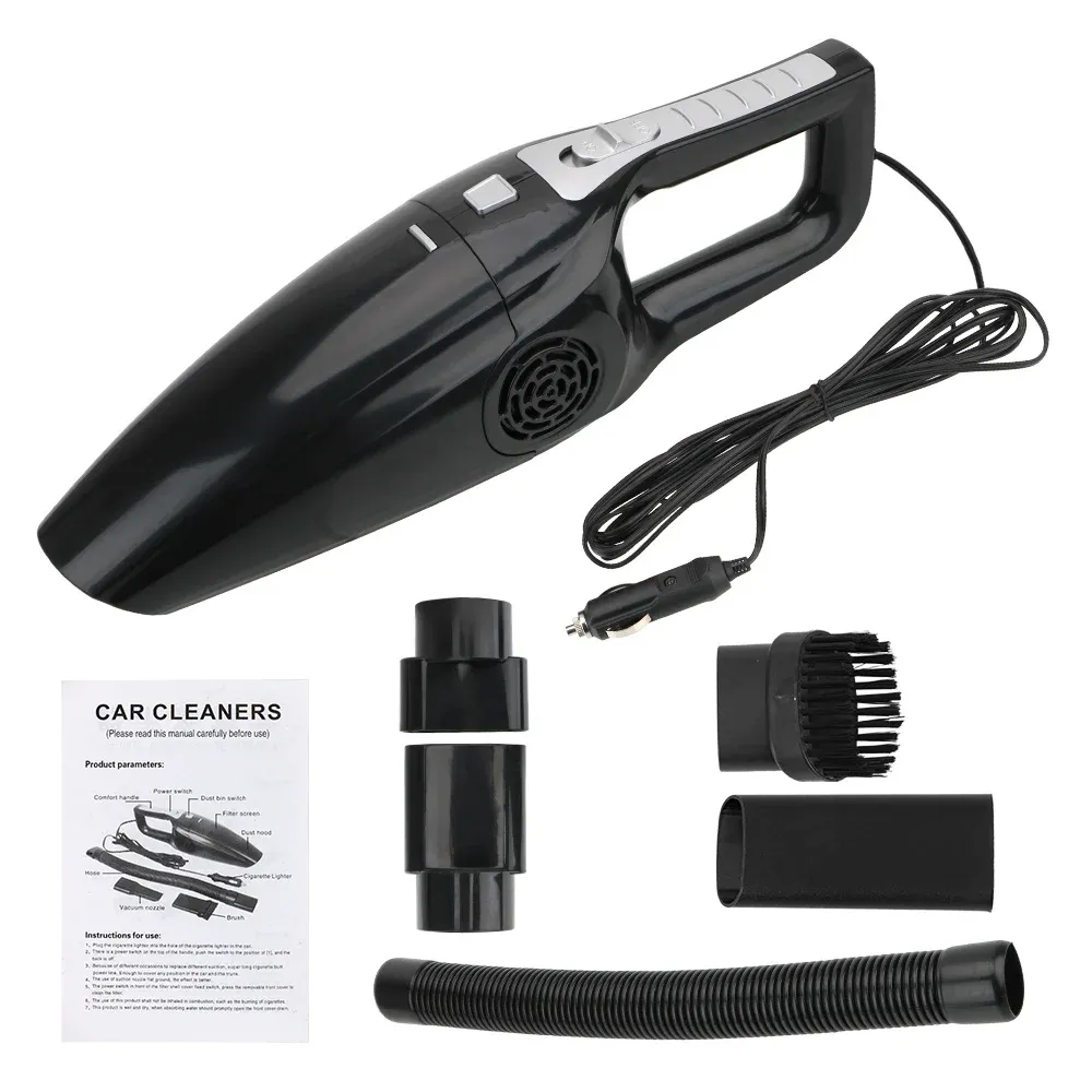 Aspirateur de voiture portable, aspirateur sec et humide à double usage, aspirateur portatif puissant, mini aspirateur haute aspiration 12 V 120 W 2