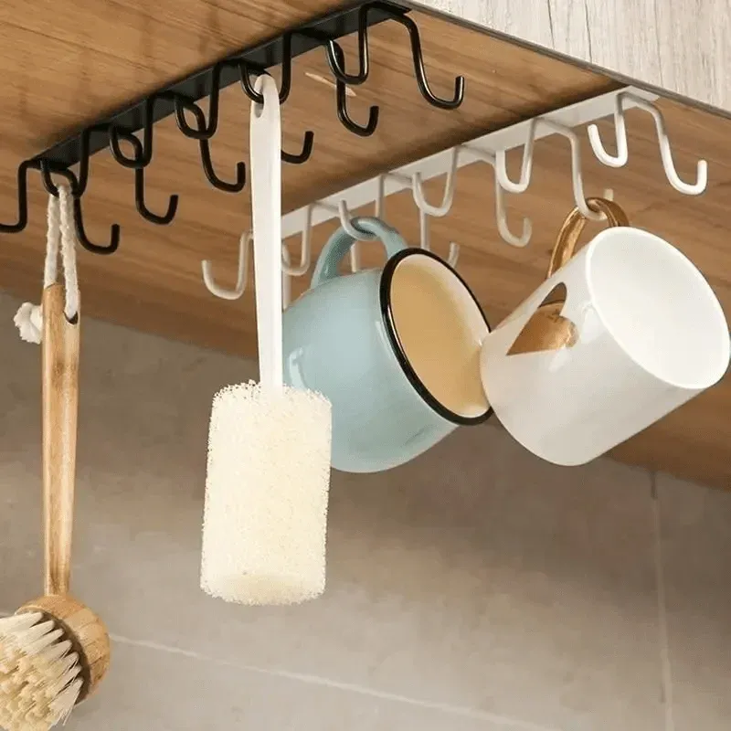 Détail du support de rangement pour garde-robe