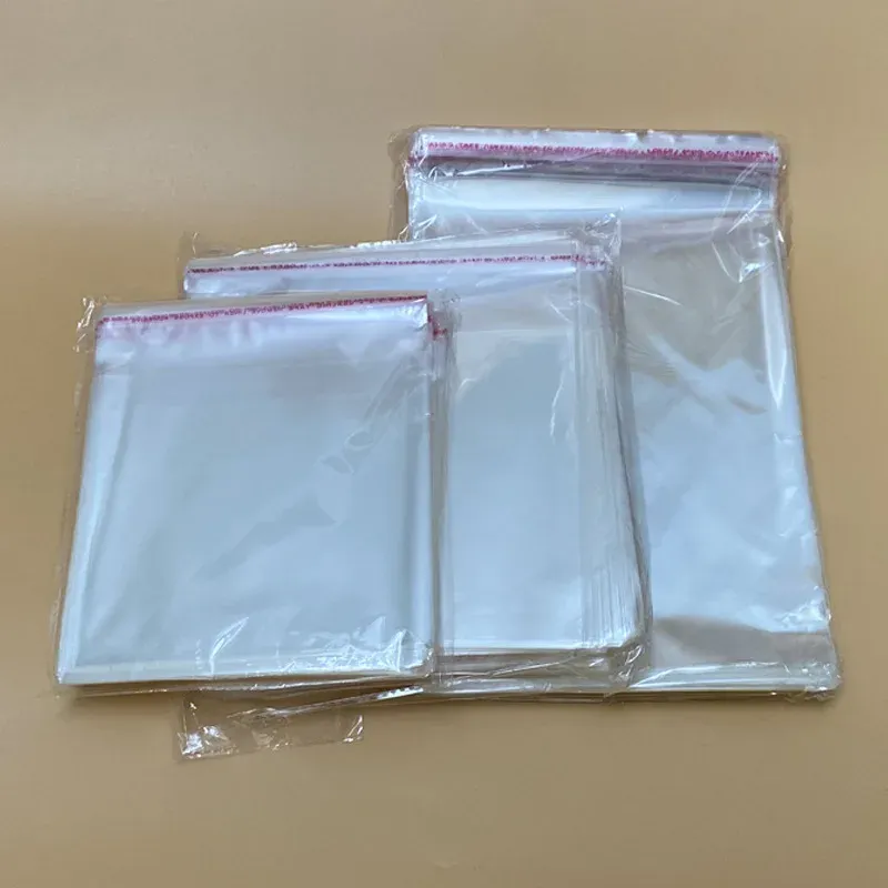 Sachets d'emballage auto-adhésifs transparents en OPP, lot de 50, pour CD et DVD - Image 1