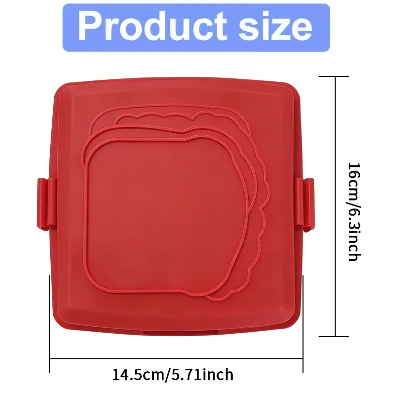 Plateau de cuisson pour sandwichs, compatible micro-ondes et four 4