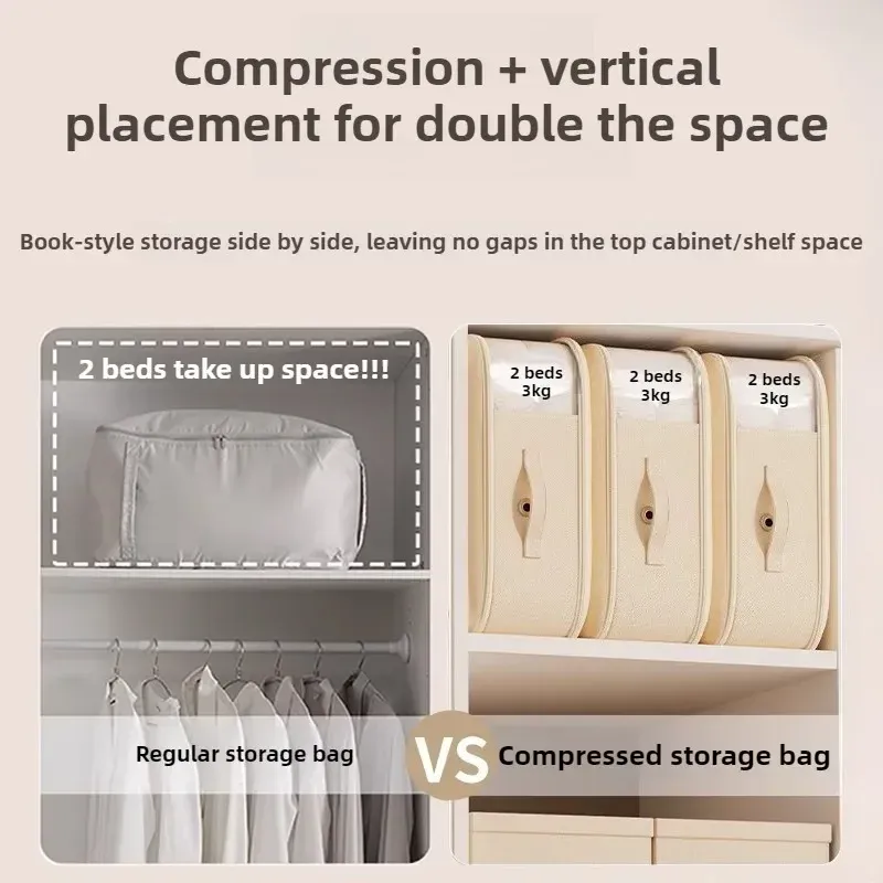 Sacs de compression sous vide réutilisables pour couettes et édredons | Organisateur compact pour la maison et les voyages 3