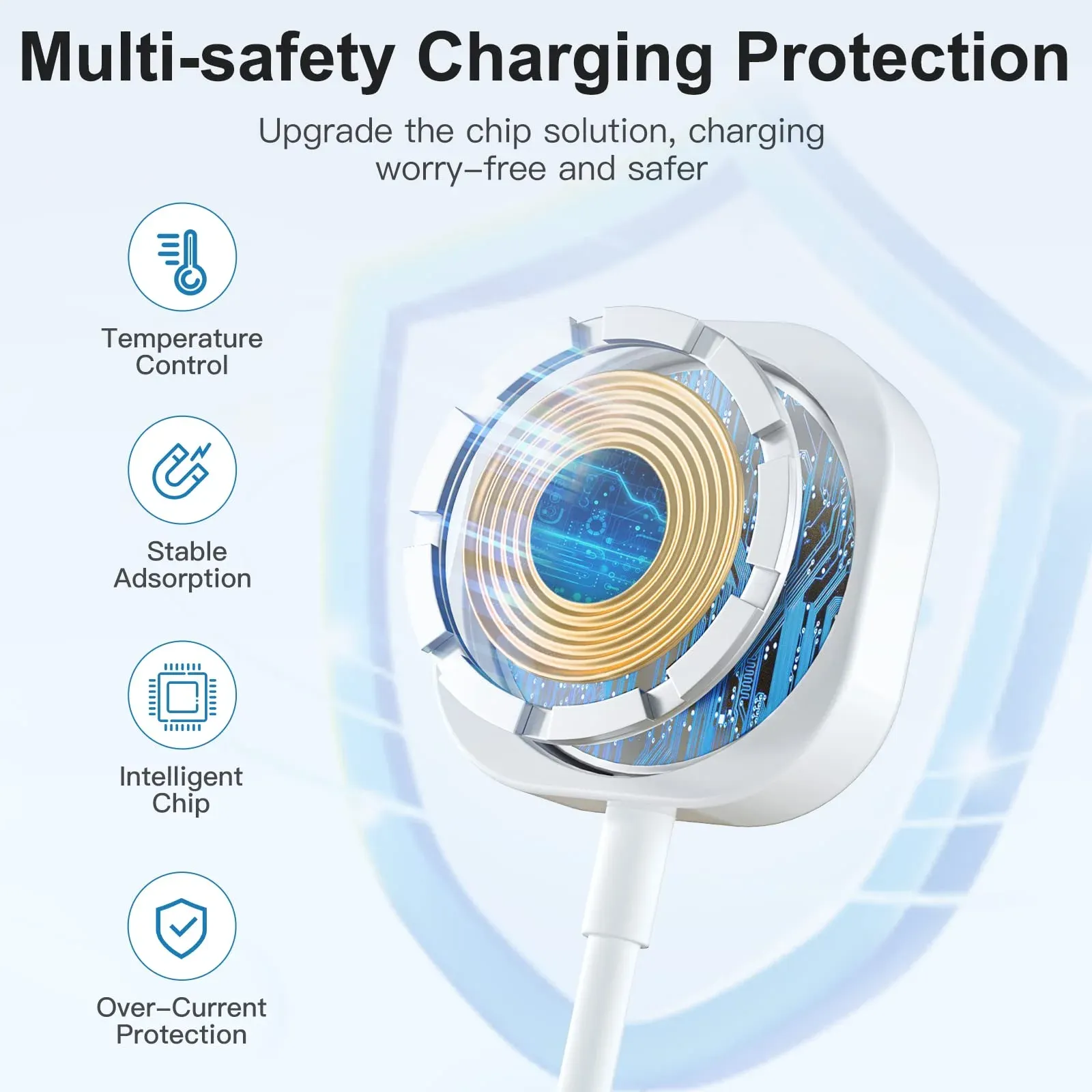 Câble de charge magnétique sans fil rapide USB pour Apple Watch, compatible iWatch 11, 10, 9, 8, 7, 6, 5, 4, 3, 2, SE/2 et Ultra, chargeur portable 5