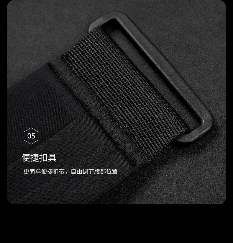 Ceinture de course pour sport en plein air avec pochette téléphone pour iPhone 15, 14, 13, 12, 11 Pro Max et AirPods Pro 3, ultra-fine, idéale pour la salle de sport 3