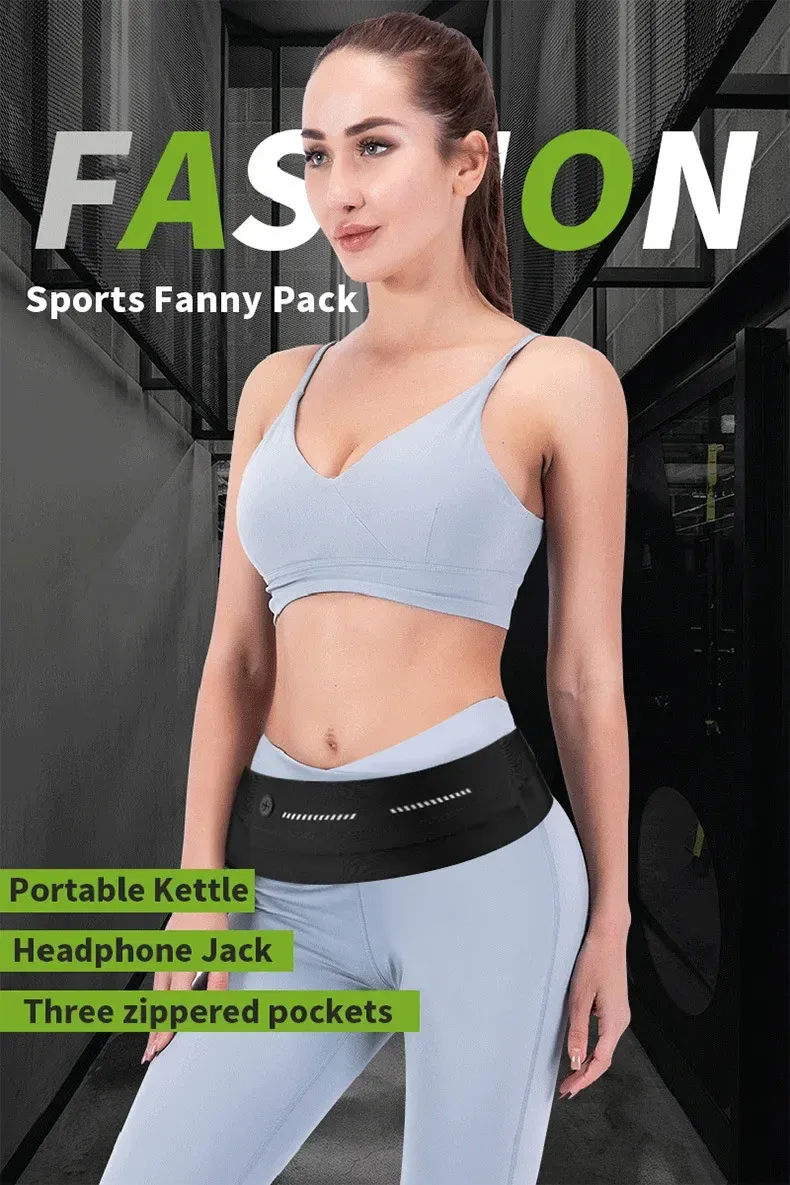 Pochette de sport ceinture en situation