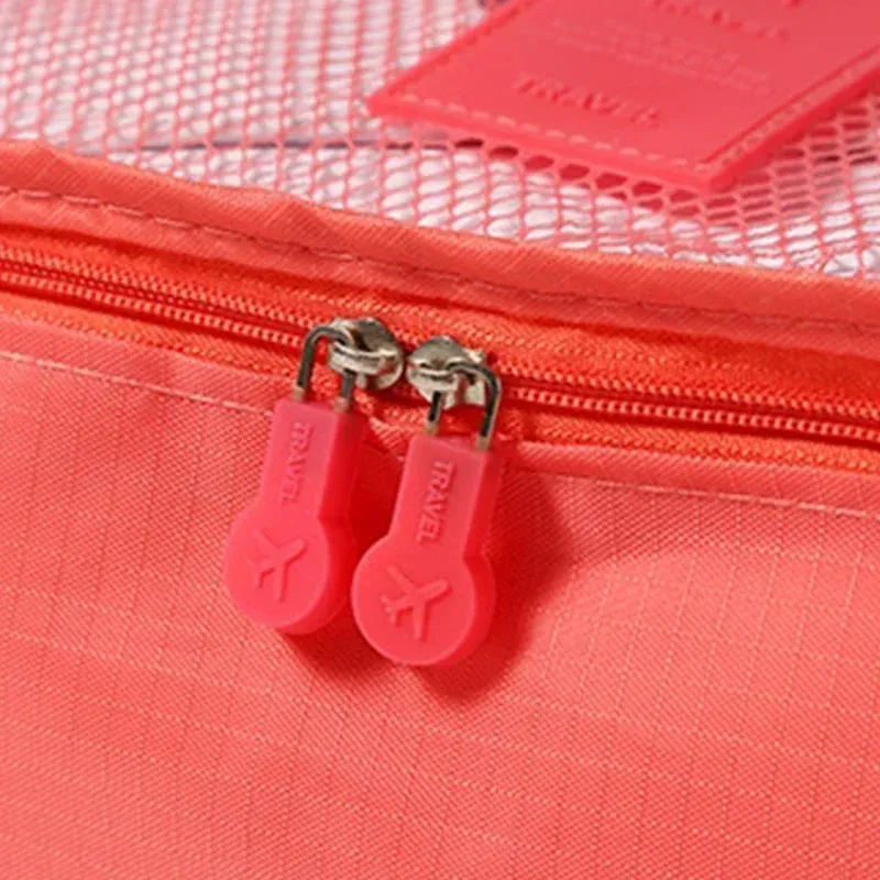 Sac de rangement de voyage imperméable à grande capacité pour vêtements et sous-vêtements, avec fermeture éclair 5