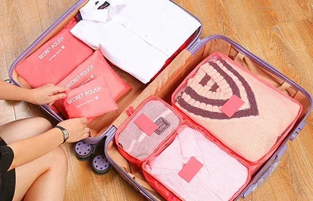 Sac de rangement pour voyages, en situation