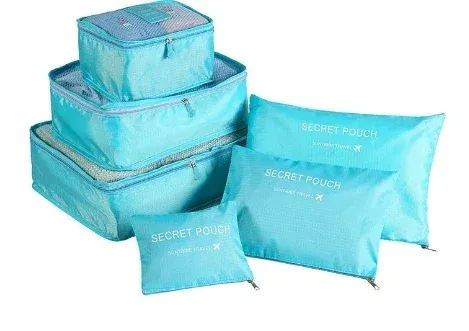 Sac de rangement de voyage imperméable à grande capacité pour vêtements et sous-vêtements, avec fermeture éclair 10