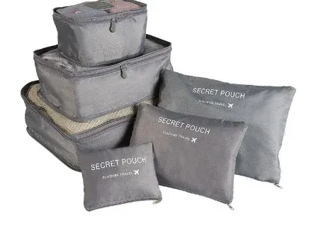 Sac de rangement de voyage imperméable à grande capacité pour vêtements et sous-vêtements, avec fermeture éclair 9