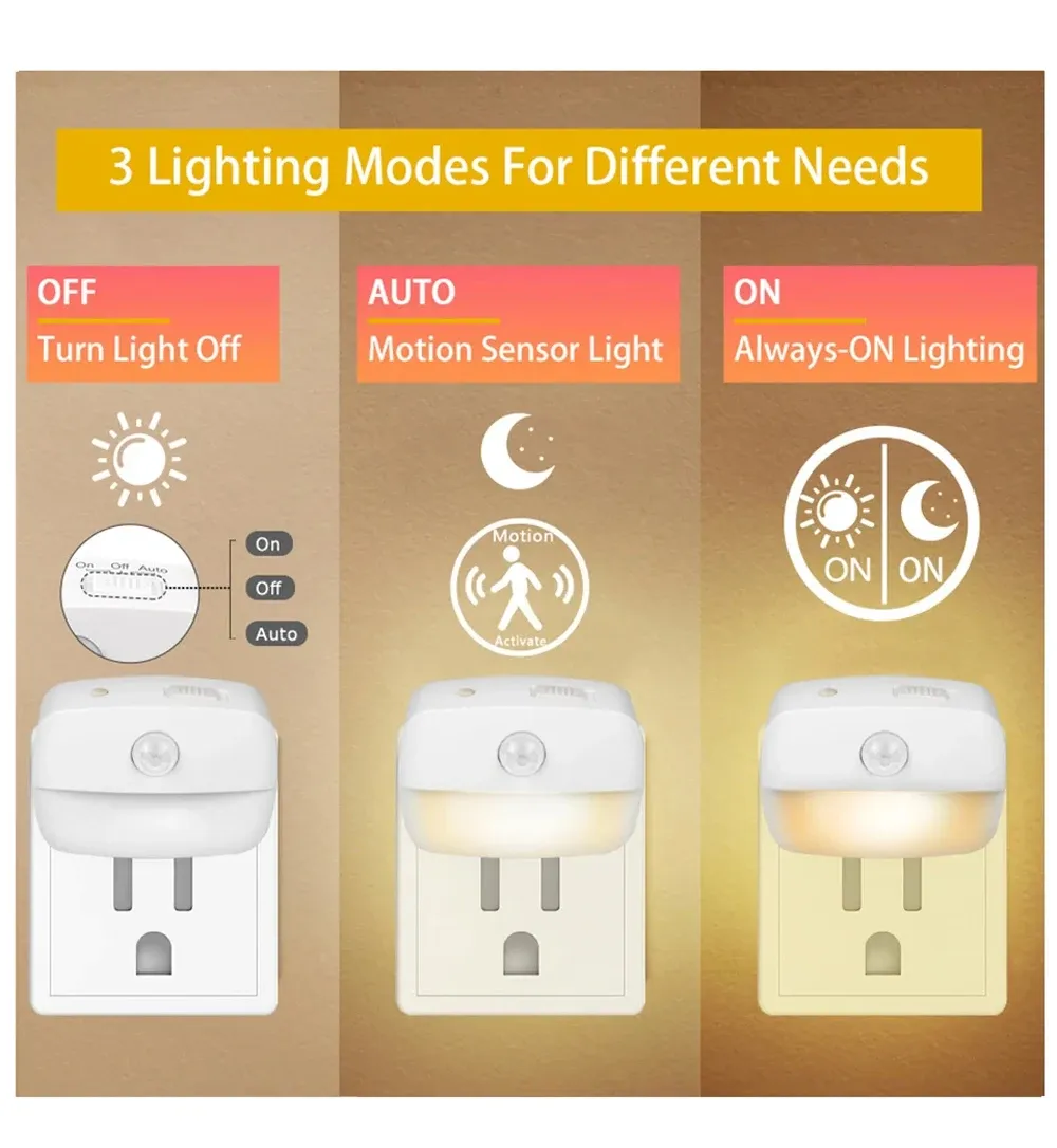 Veilleuse LED, usage dans une chambre