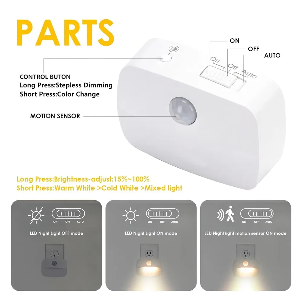 Veilleuse LED, vue latérale