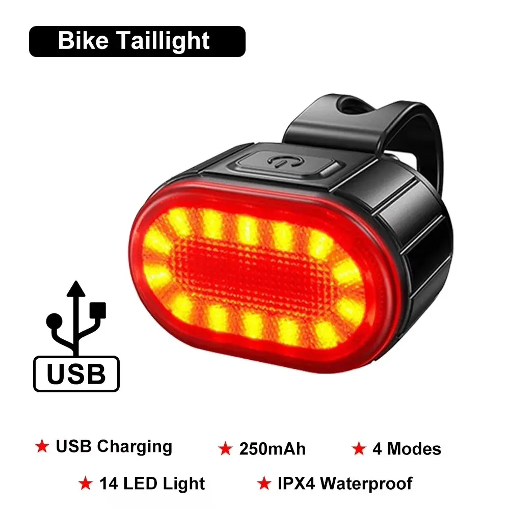 Éclairage de vélo BUCKLOS : ensemble feux avant et arrière LED 8