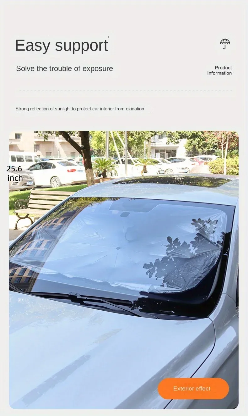 Pare-soleil de voiture, mise en situation